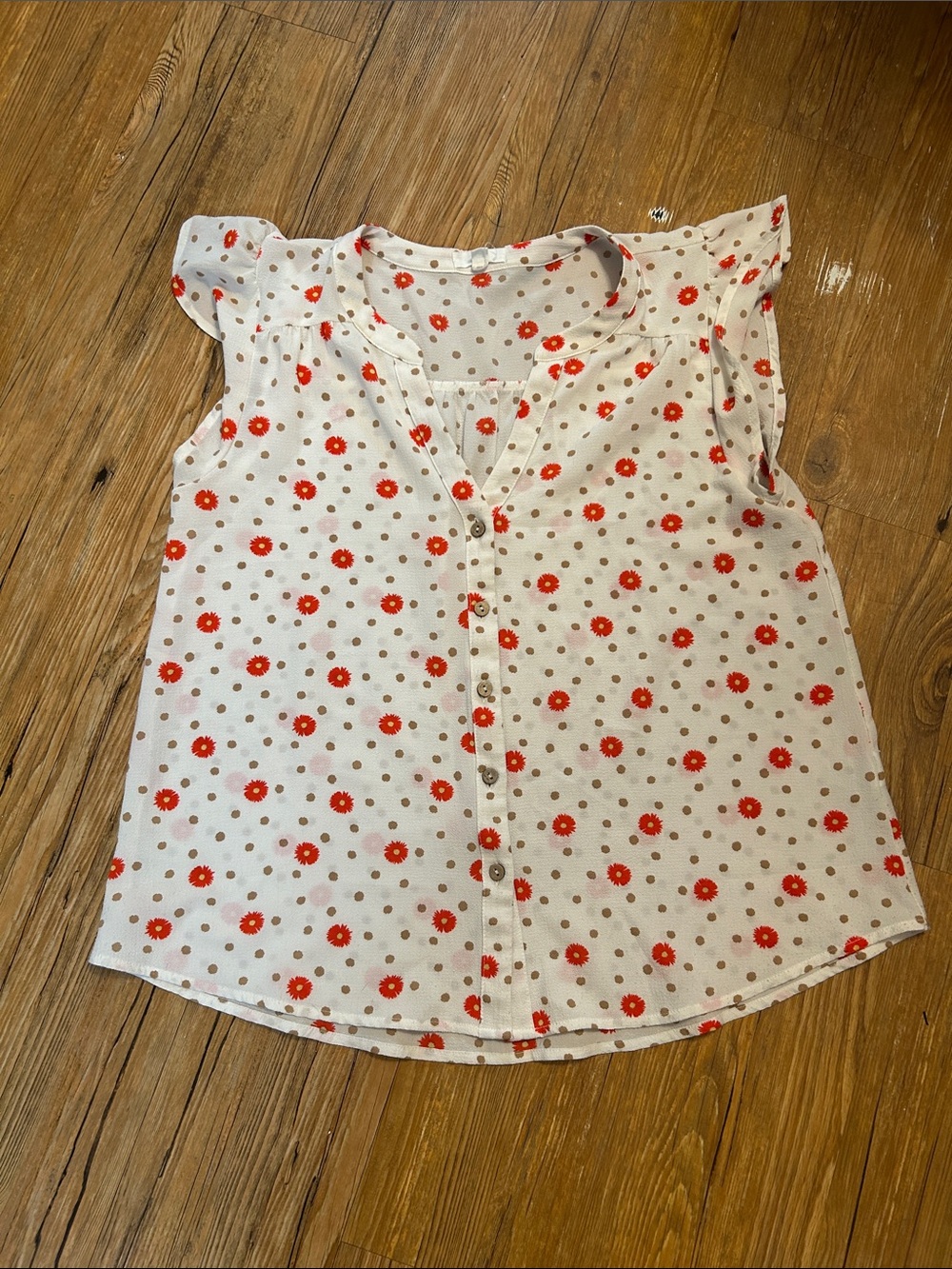 MINE Floral Shirt Large